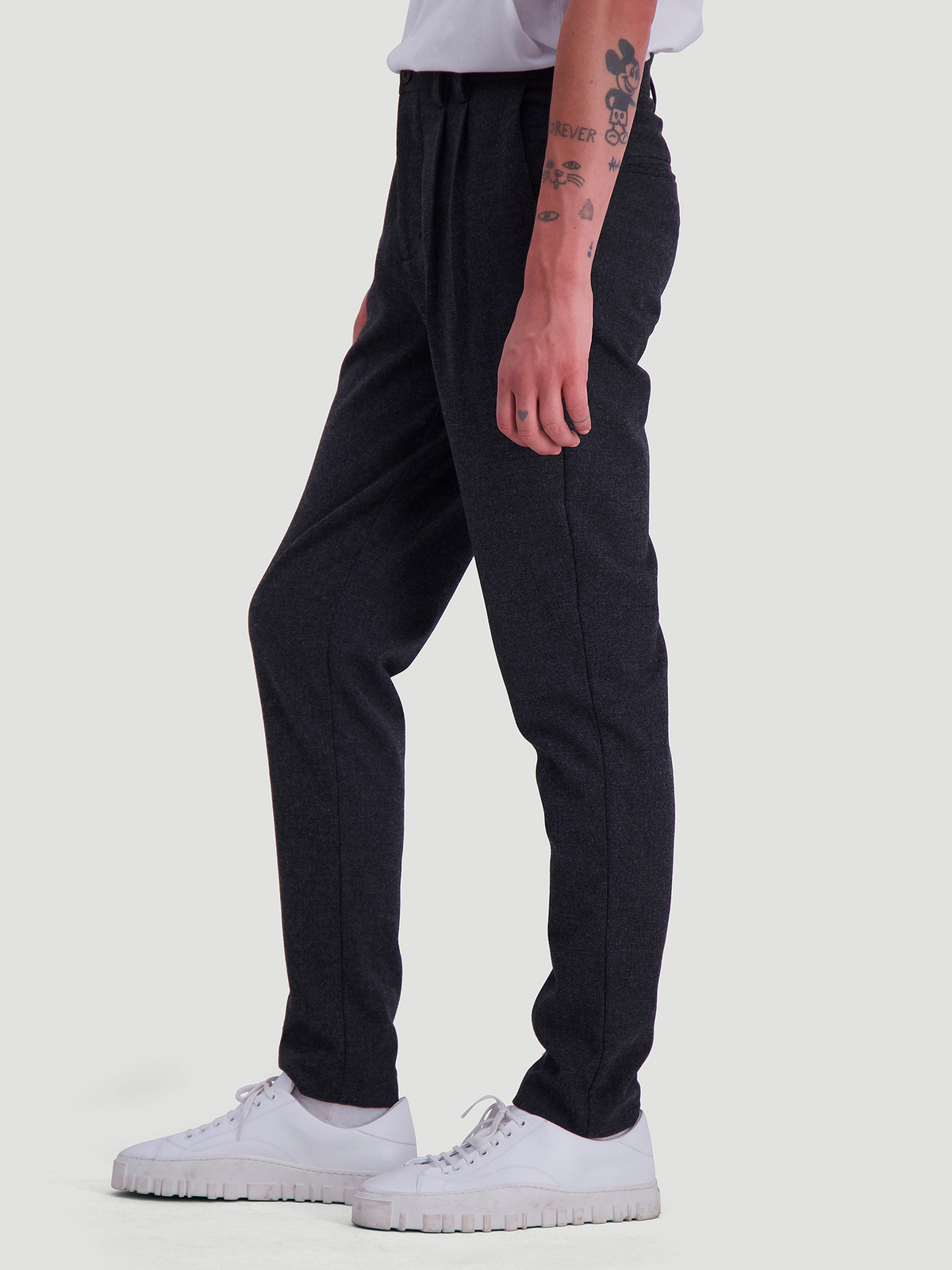 Tobi Wool Trouser Dark Grey 0