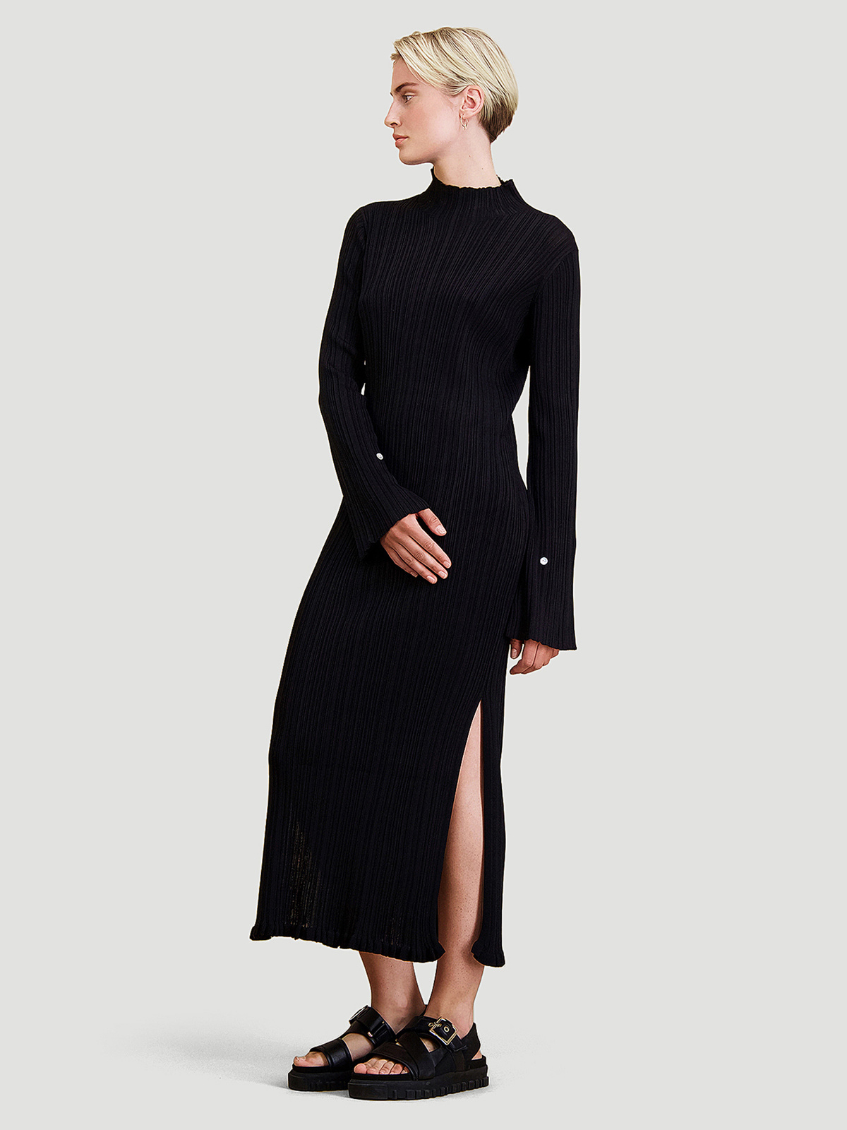 Hadeland Knit Dress Black - Holzweiler