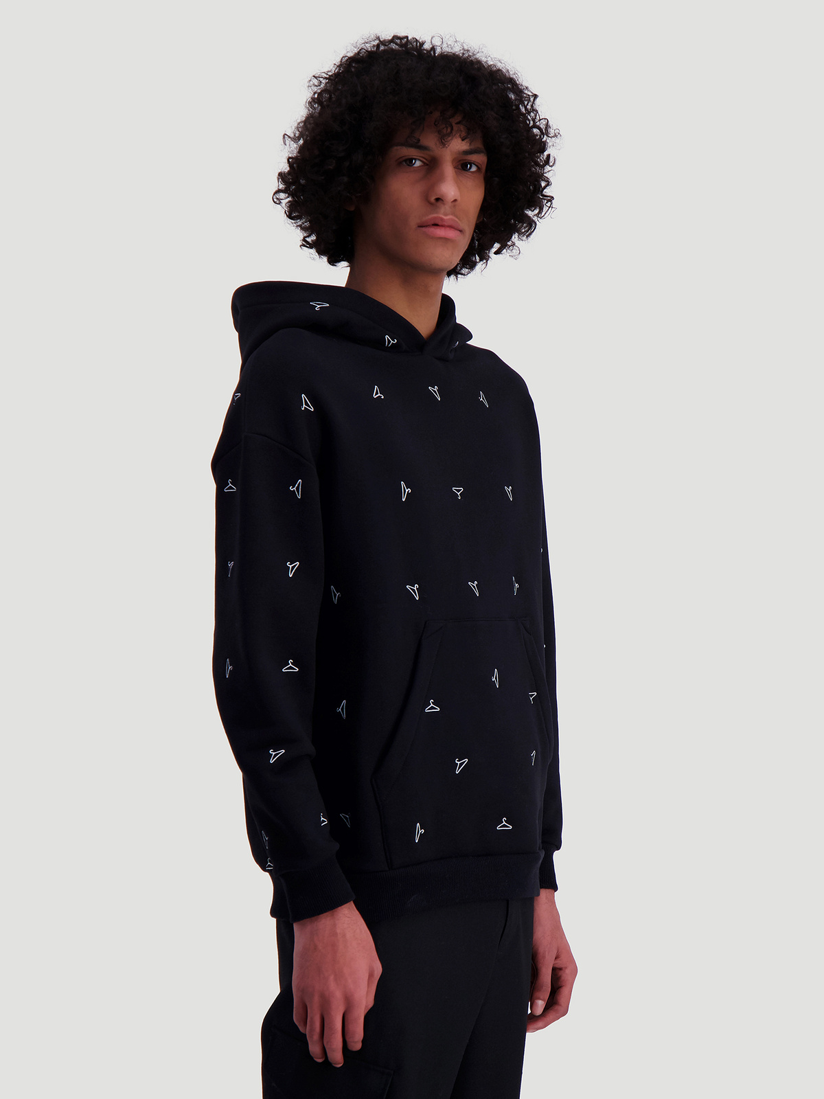 M. Rainbow Hoodie Black 4
