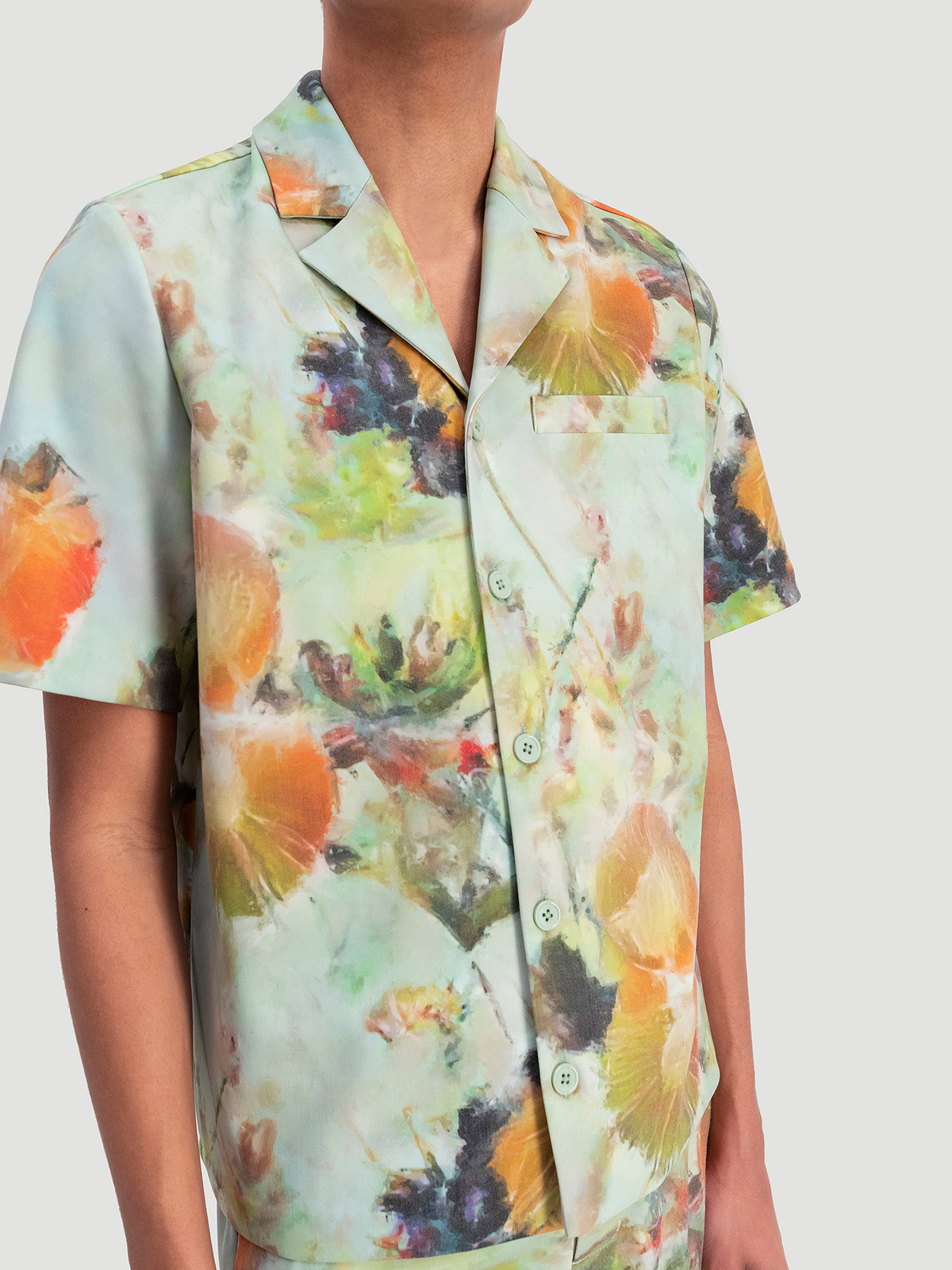 Kia Shirt Flower Mint Flower 2