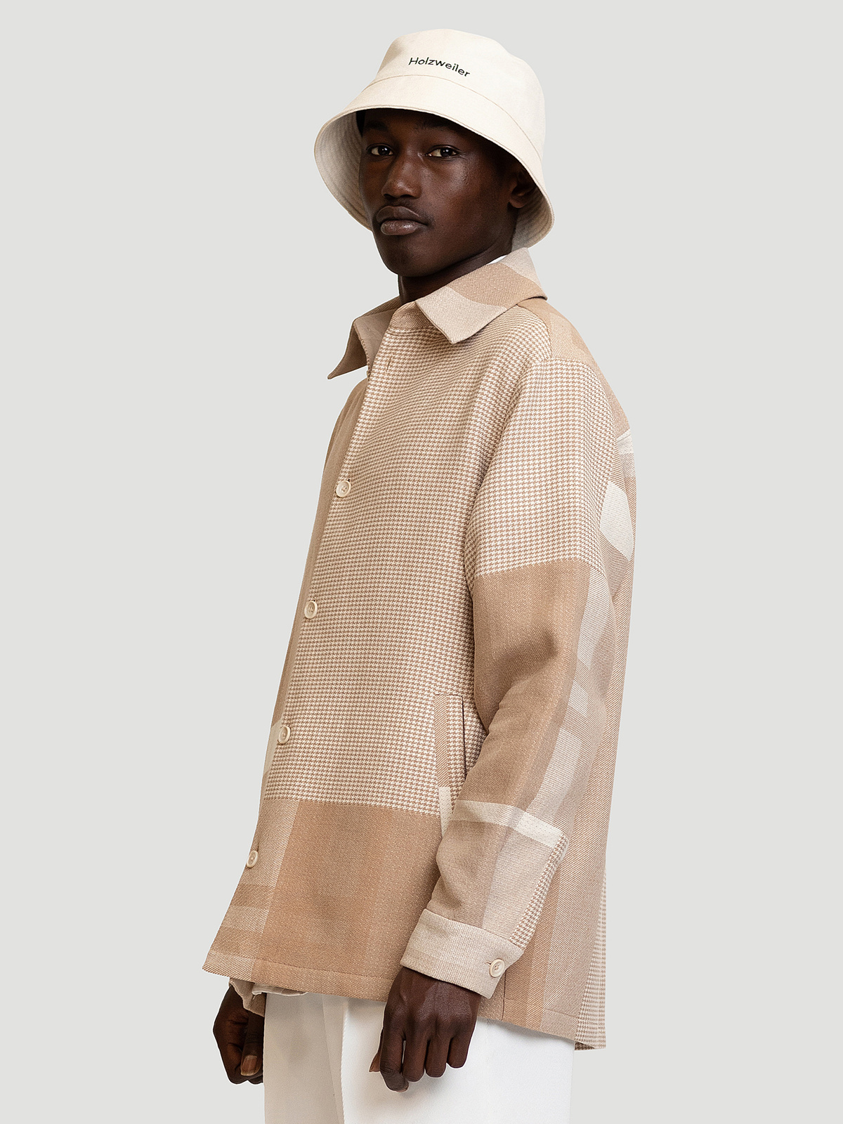 Elix Jacket Ecru Check 3
