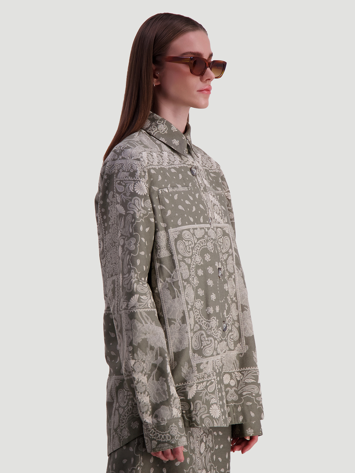 Dodo Brocade Jacket Dk. Green Mix 3