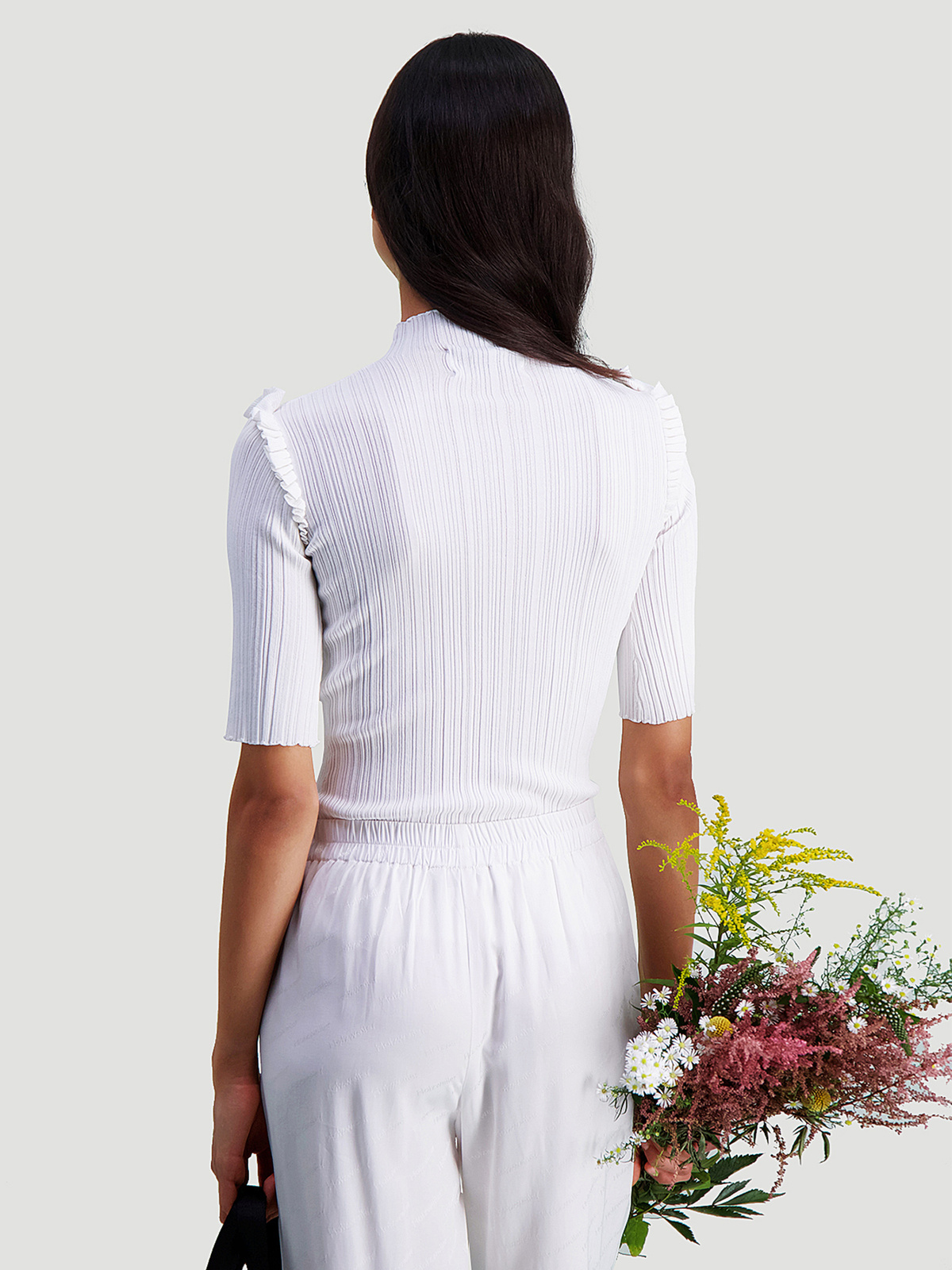 Taiger Knit Tee Ecru 4