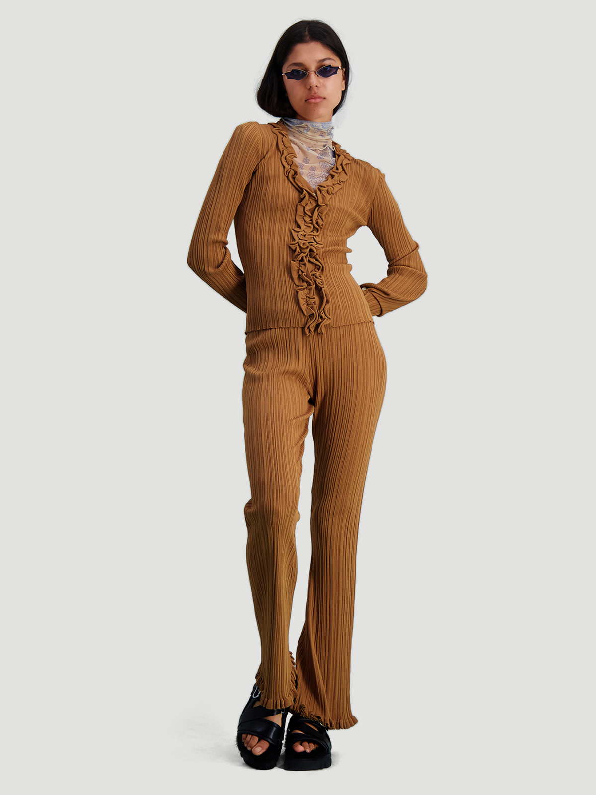 Wendy Knit Cardigan Lt. Brown 6