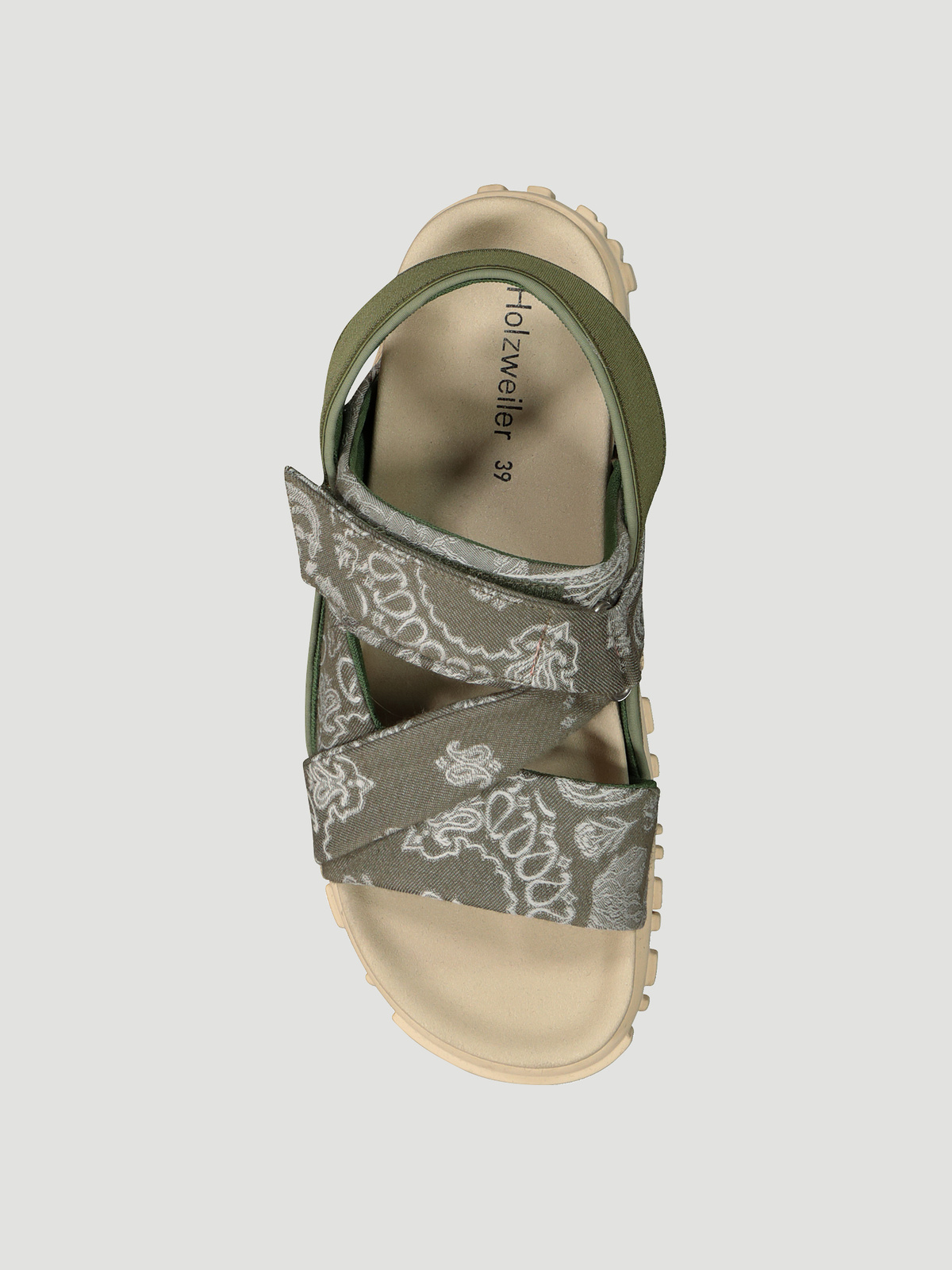 National Sandal Paisley Green Mix 3