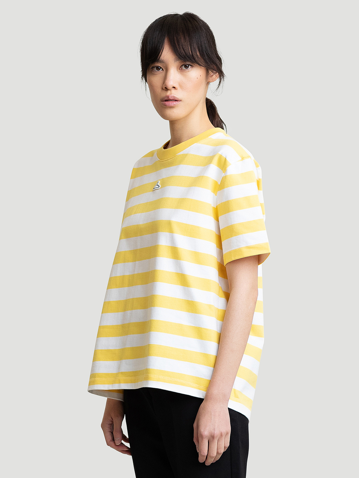 Hanger Striped Tee Yellow White 6