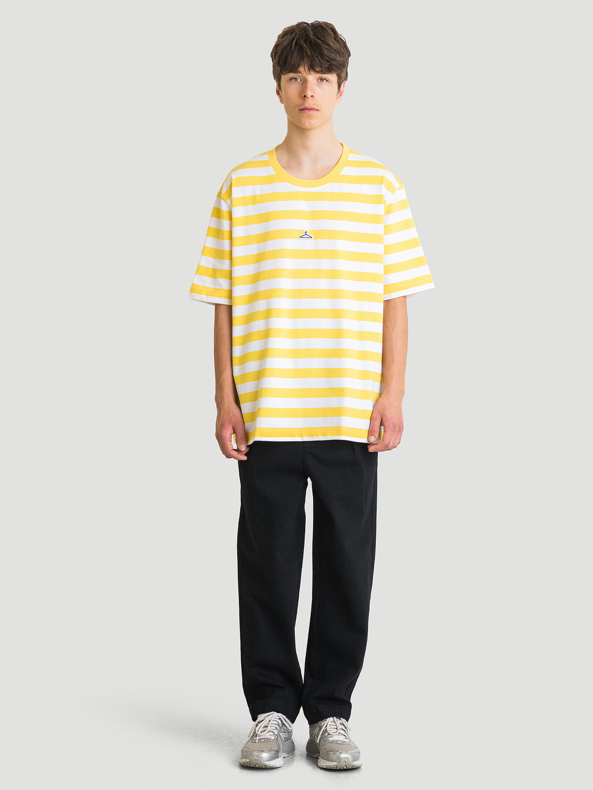 Hanger Striped Tee Yellow White 9