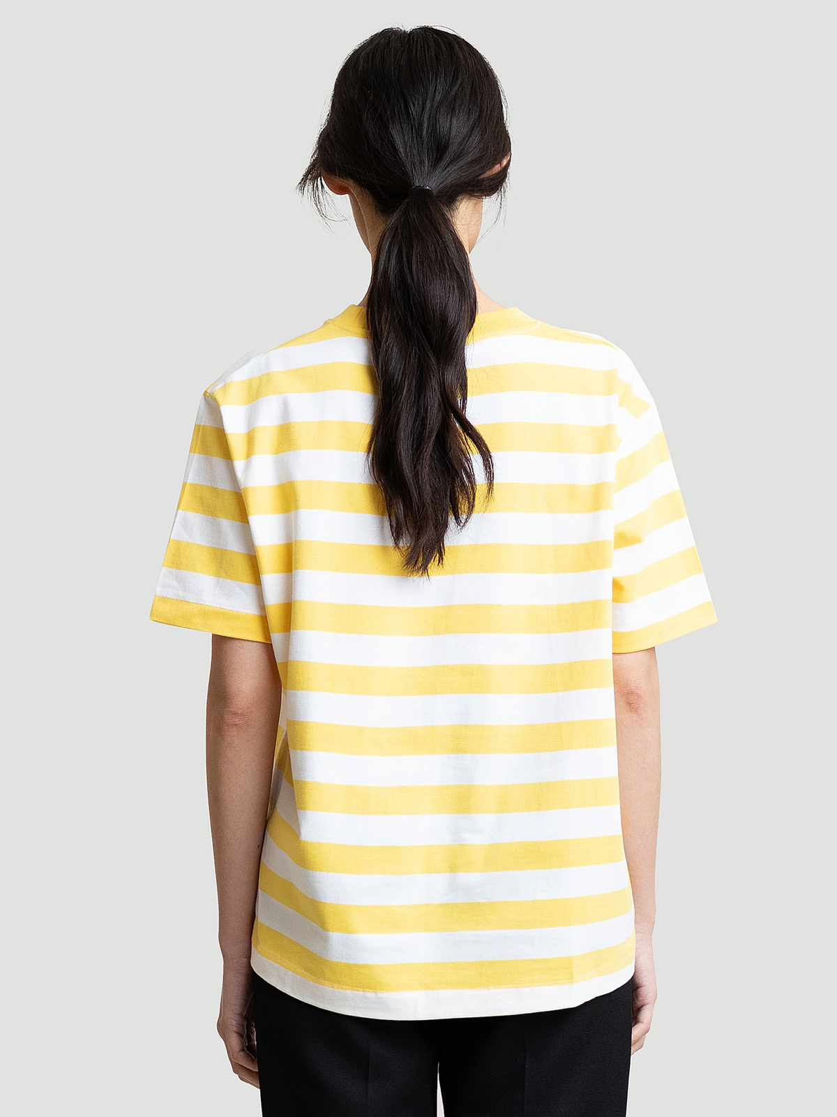 Hanger Striped Tee Yellow White 11