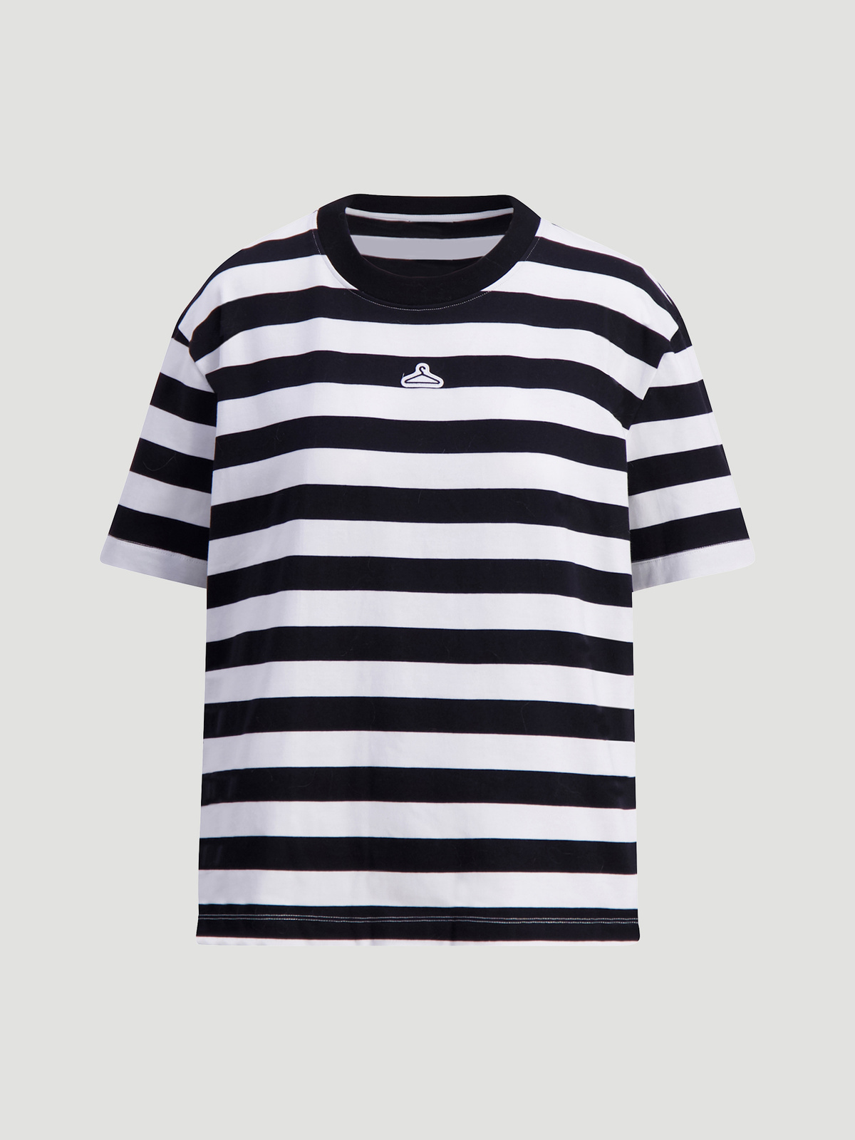 Hanger Striped Tee Black White 0