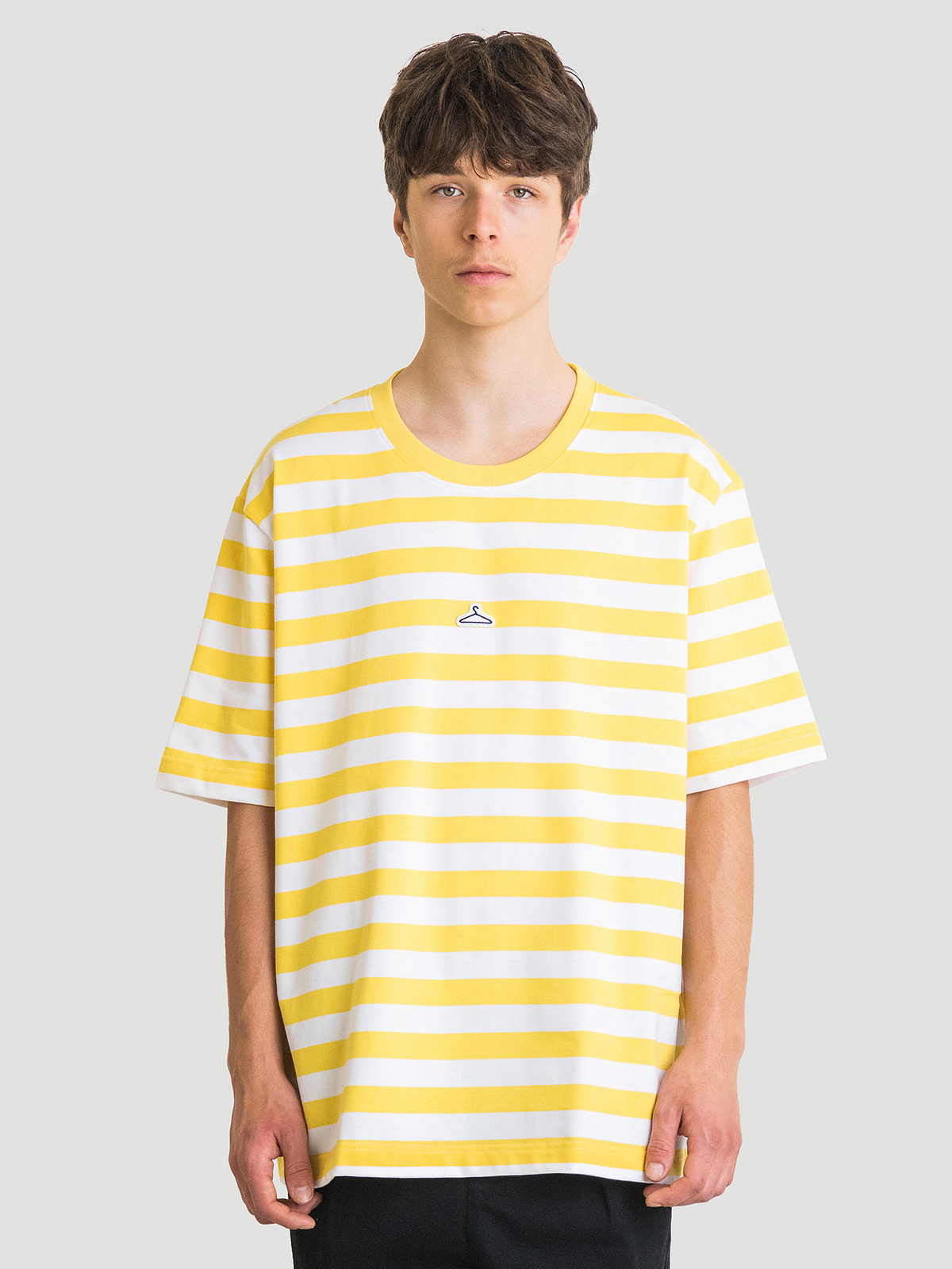 Hanger Striped Tee Yellow White 5