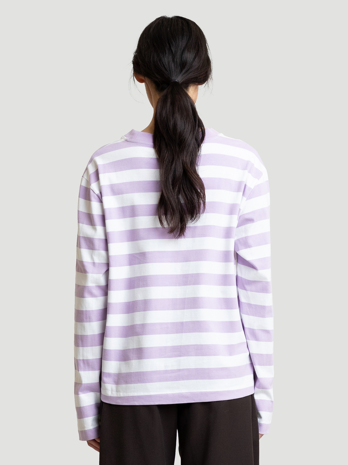 Hanger Striped Longsleeve Lilac White 11
