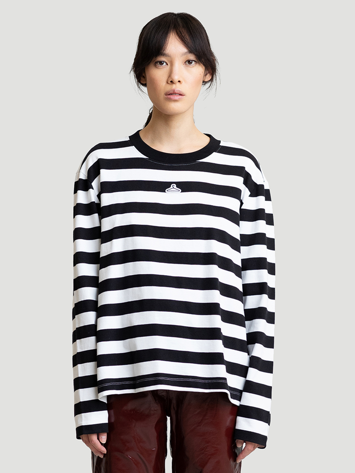 Hanger Striped Longsleeve Black White 2