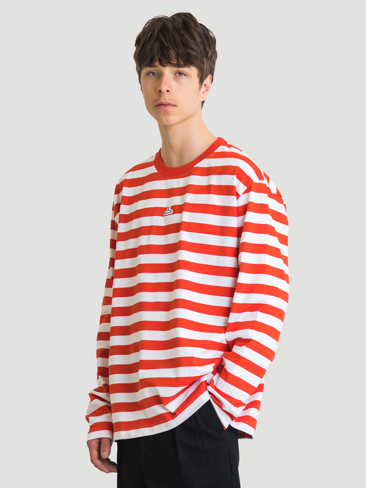 Hanger Striped Longsleeve Red White 7