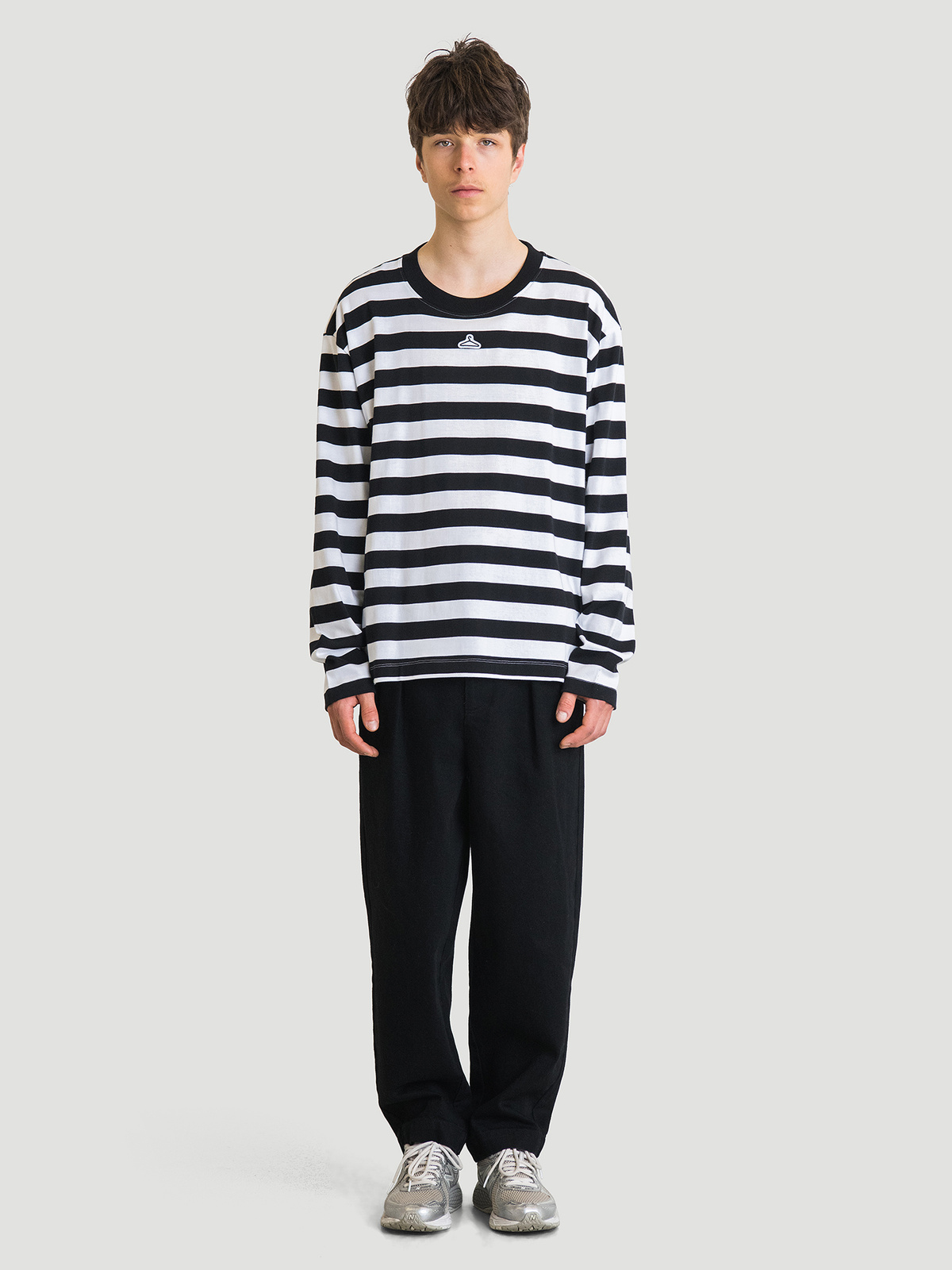 Hanger Striped Longsleeve Black White 7