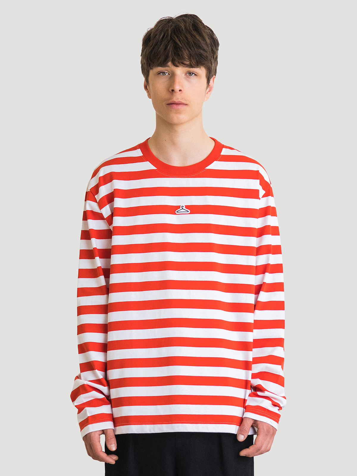 Hanger Striped Longsleeve Red White 5