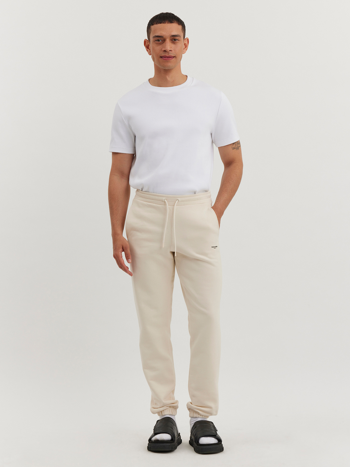 M. Oslo Sweat Trouser Ecru 0