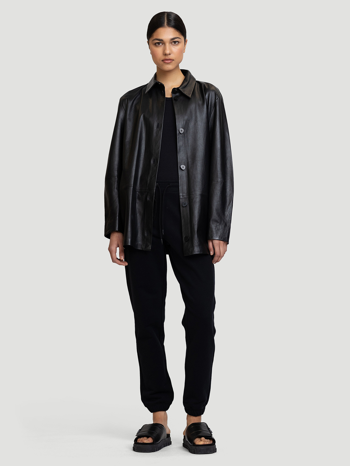 W. Oslo Sweat Trouser Black 6