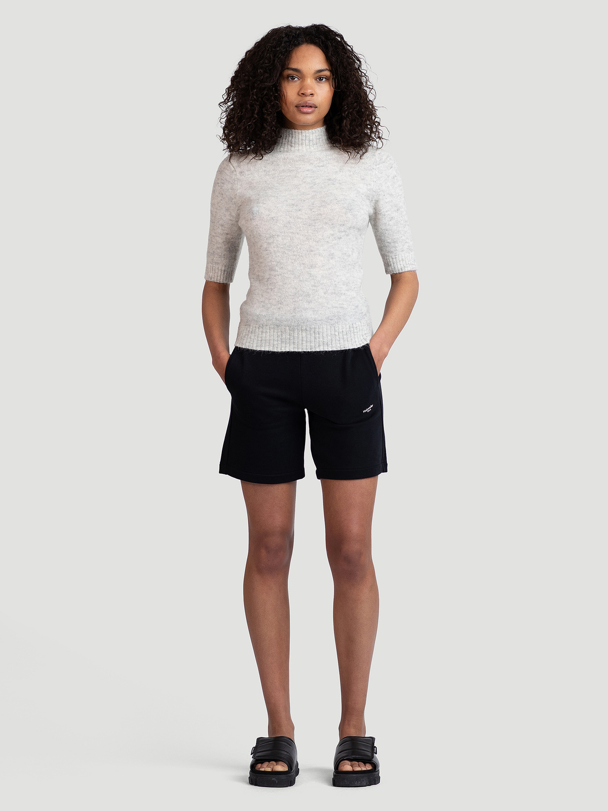 Puff Knit Tee Lt. Grey 2