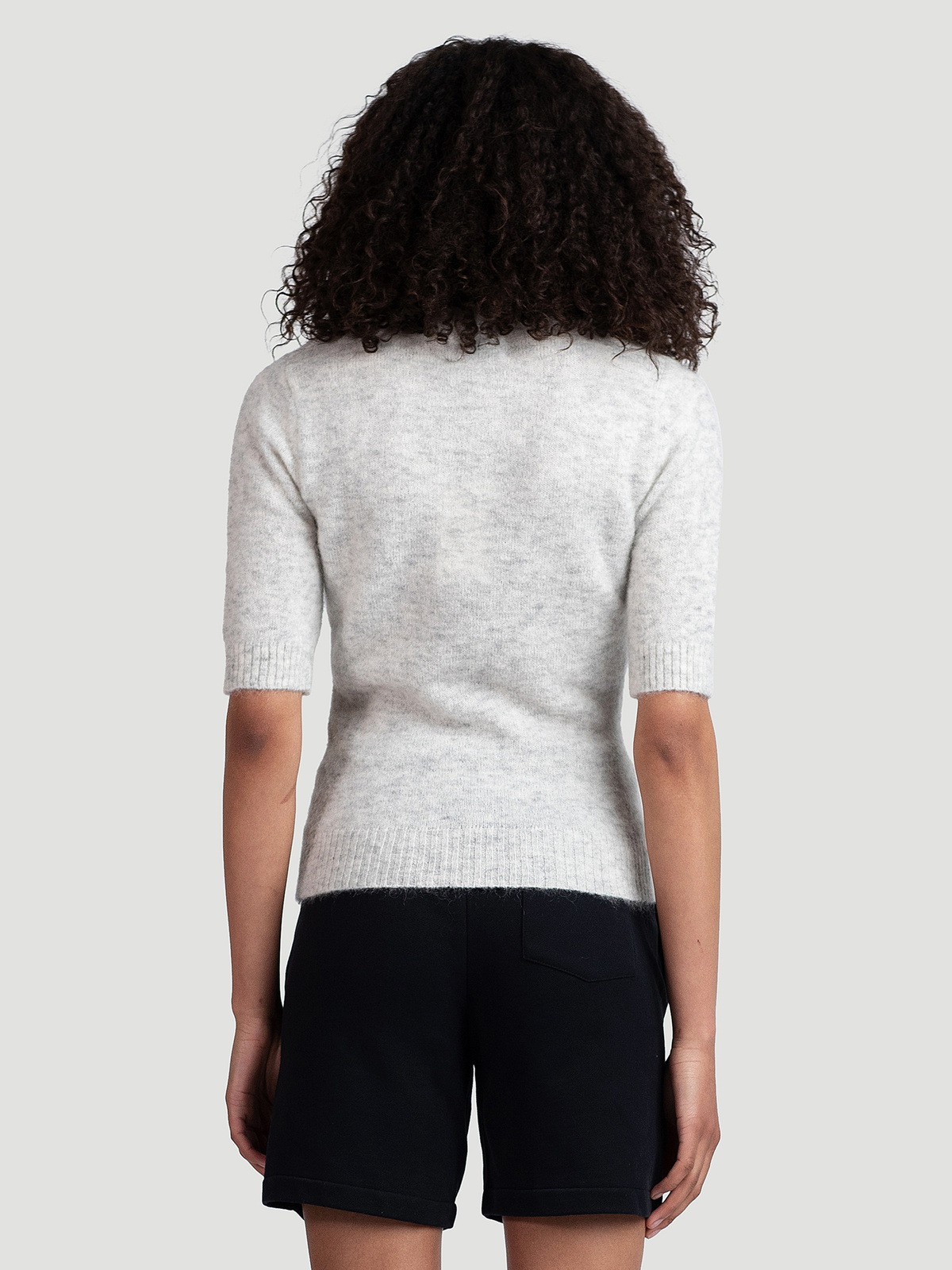 Puff Knit Tee Lt. Grey 4