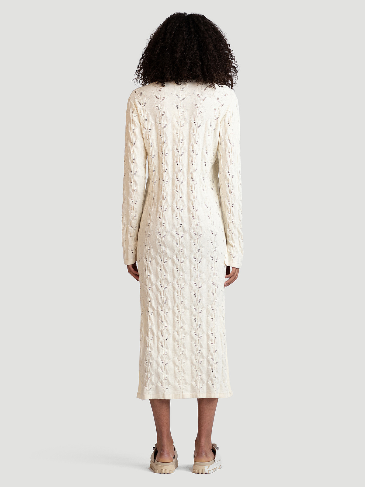 Nim Knit Dress Ecru 3