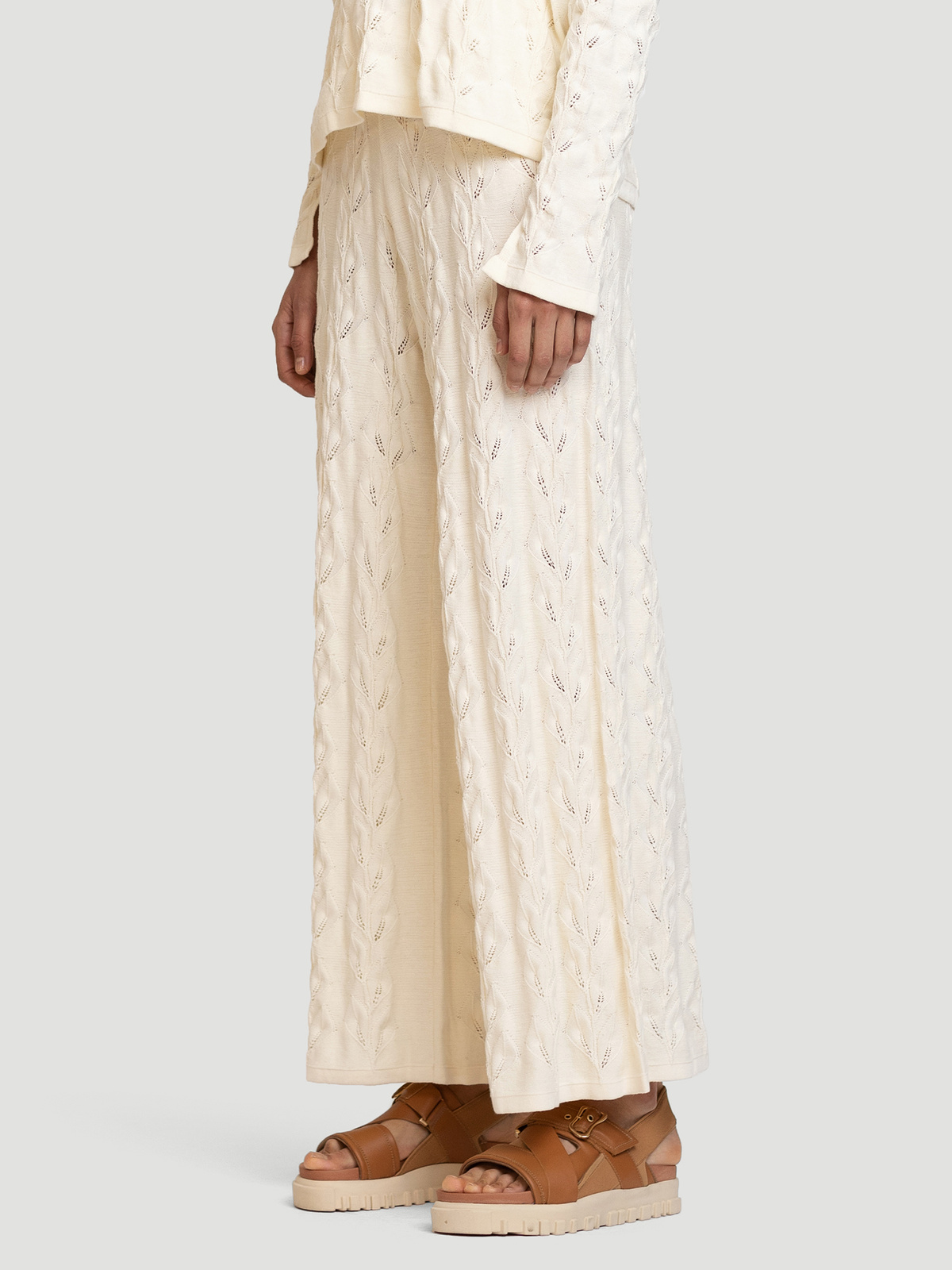 Thiril Knit Trouser Ecru 2