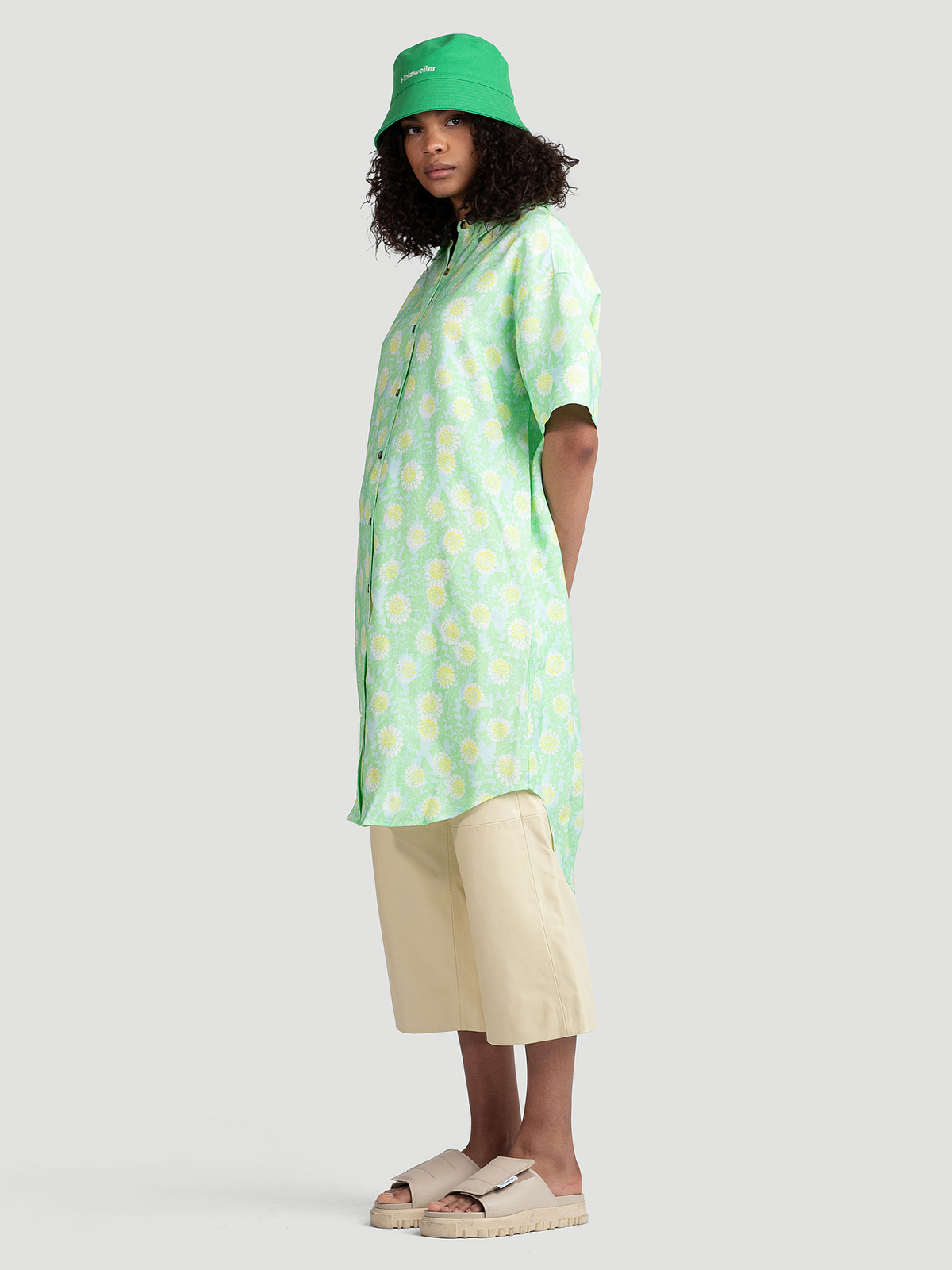 Lafayette Print Dress Lt. Green mix 3