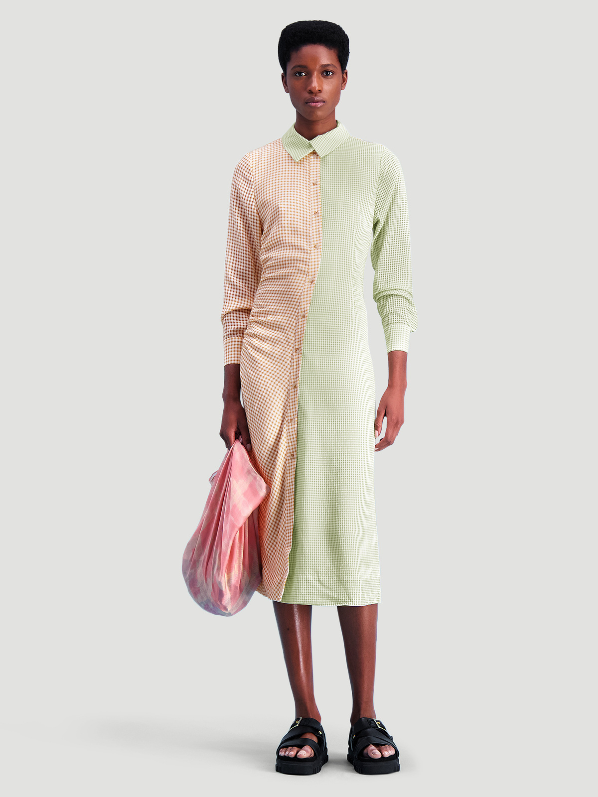 Peppo Dress Lt. Green mix 0