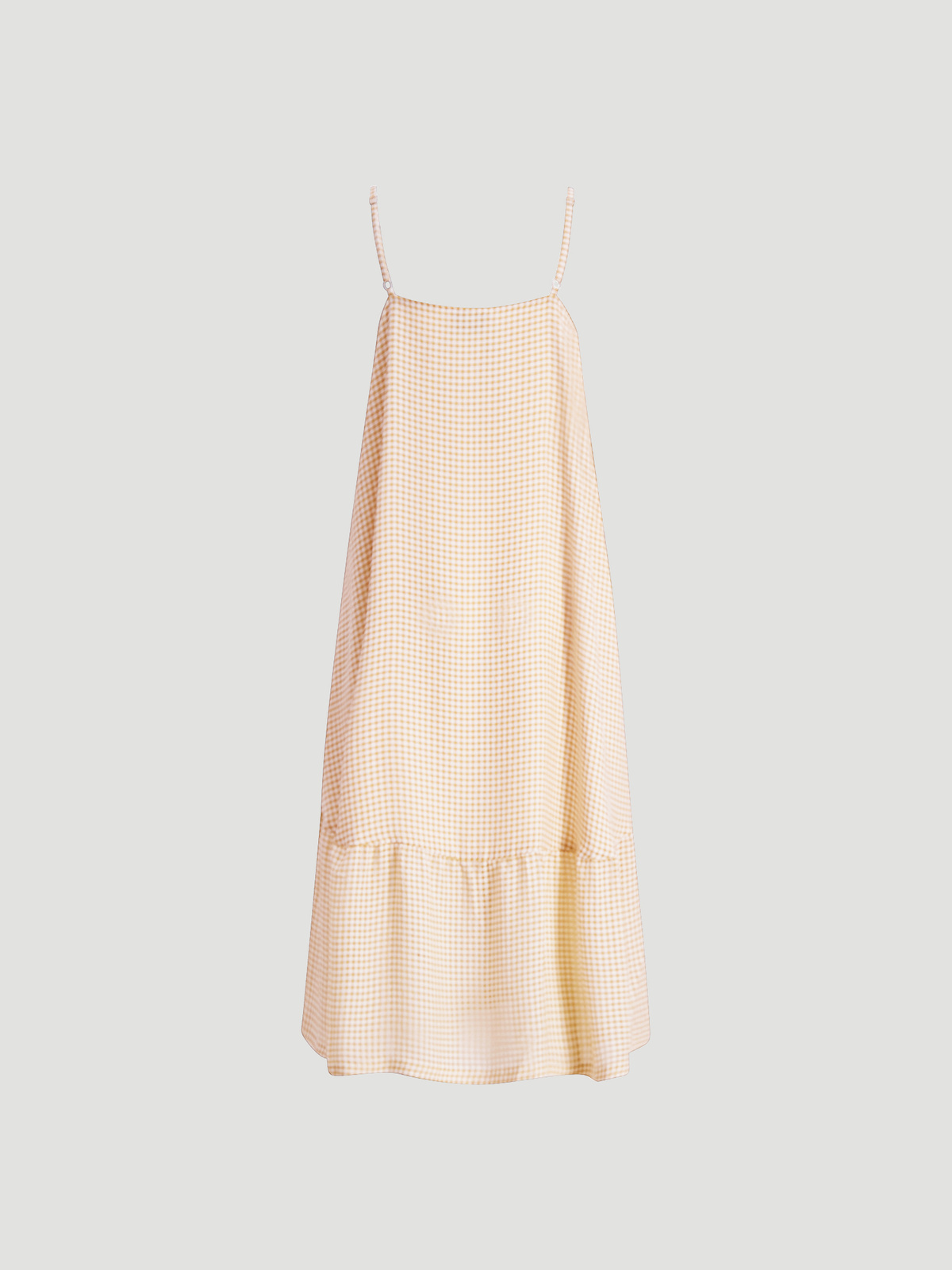 Svinten Check Dress Lt. Camel Mix 6