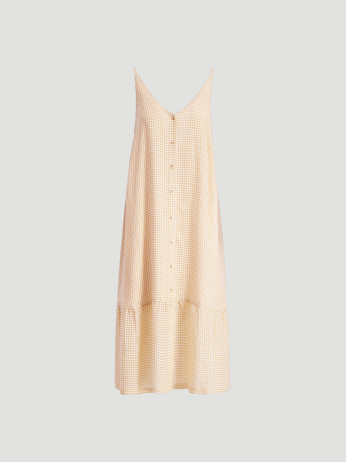 Svinten Check Dress Lt. Camel Mix 5