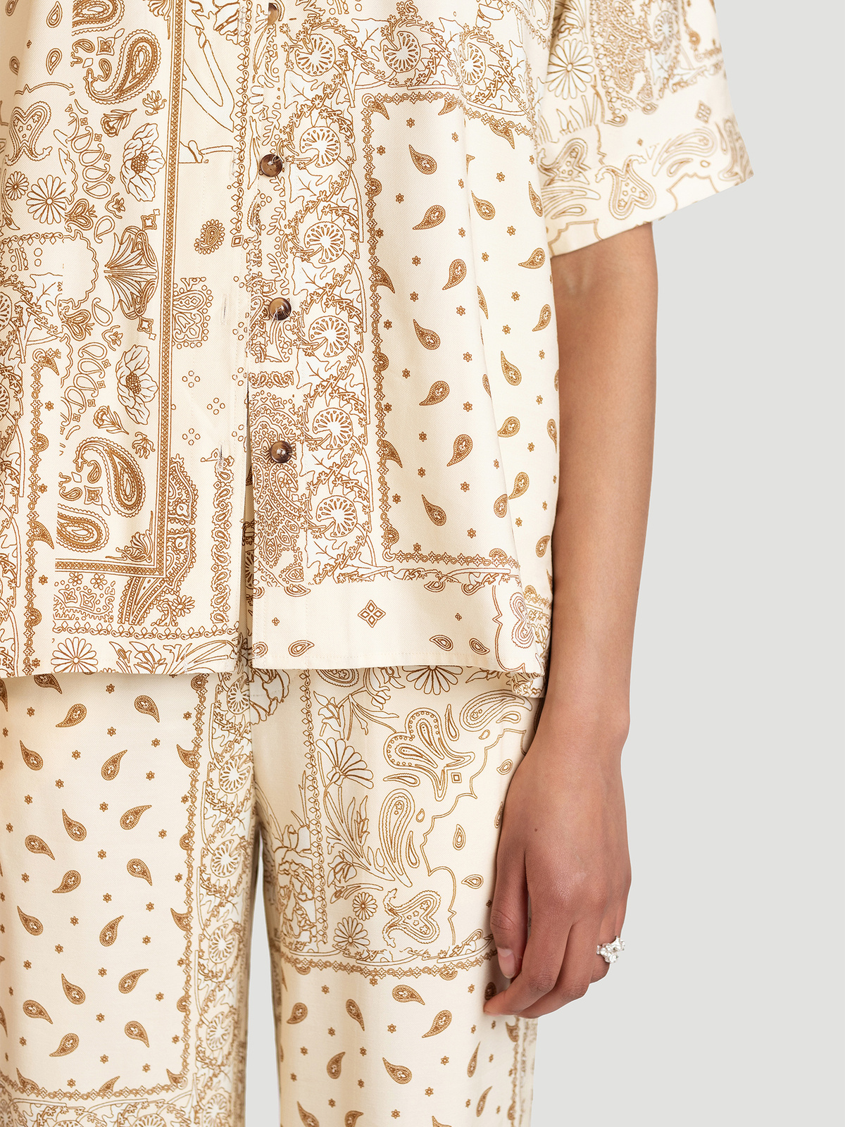 Luka Print Trouser Lt. Yellow Mix 2