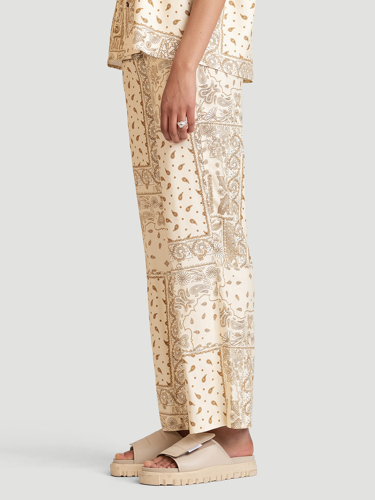 Luka Print Trouser Lt. Yellow Mix 3
