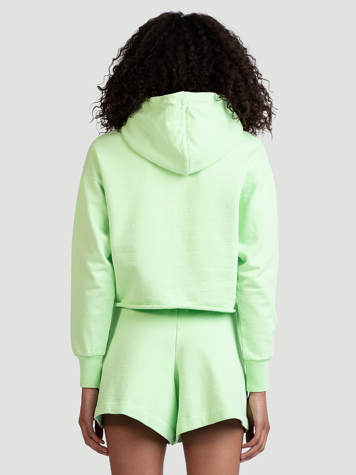 Bilbo Cropped Hoodie Lt. Green 4