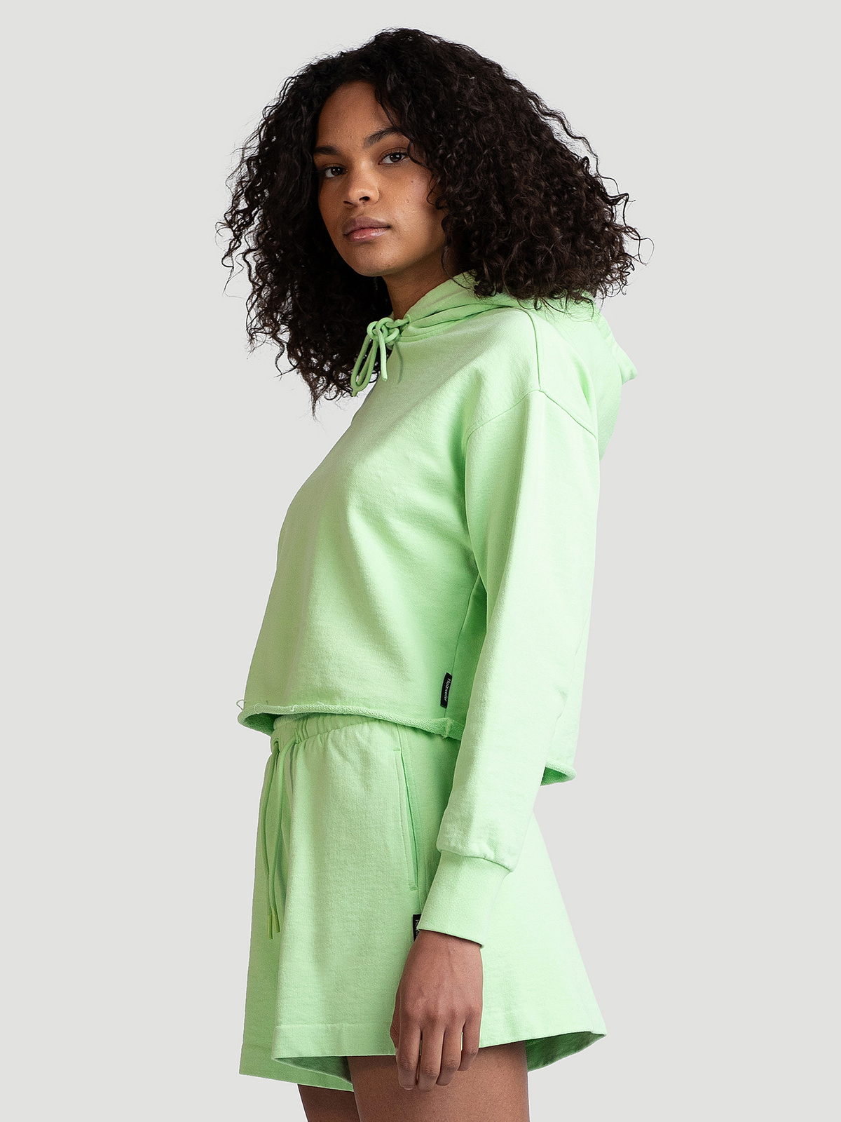Bilbo Cropped Hoodie Lt. Green 3