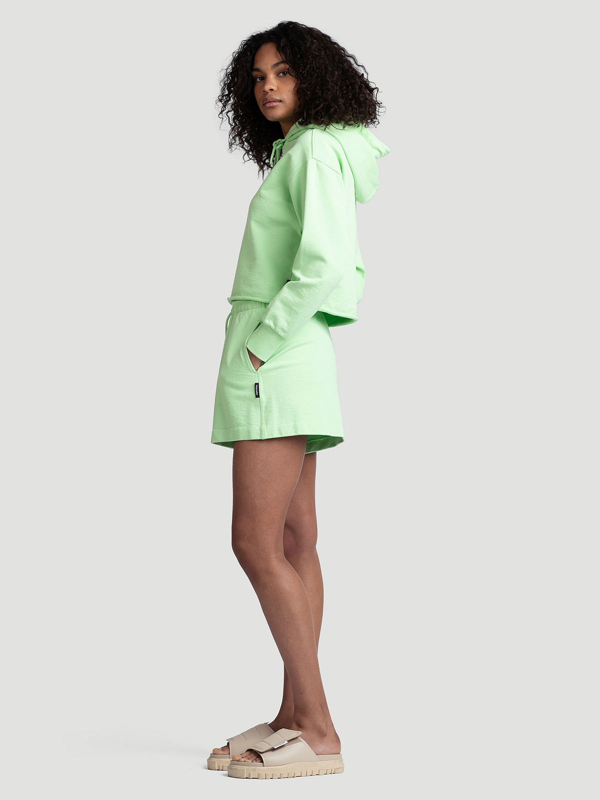 Bilbo Cropped Hoodie Lt. Green 5