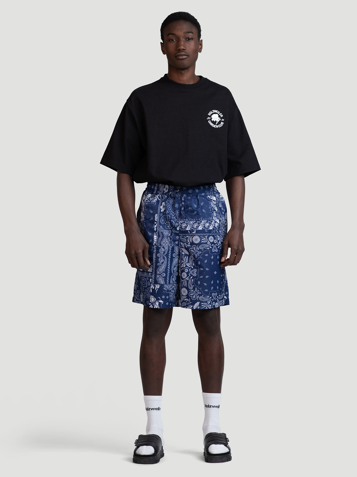 Colossal Print Shorts Blue Mix 1