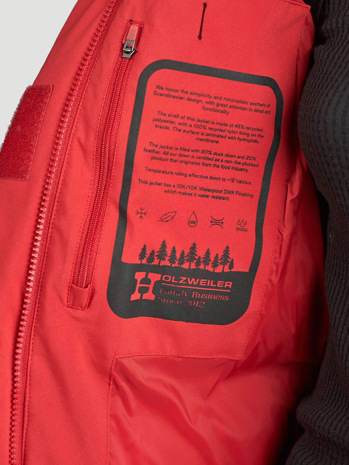 Besseggen Down Jacket Red 1