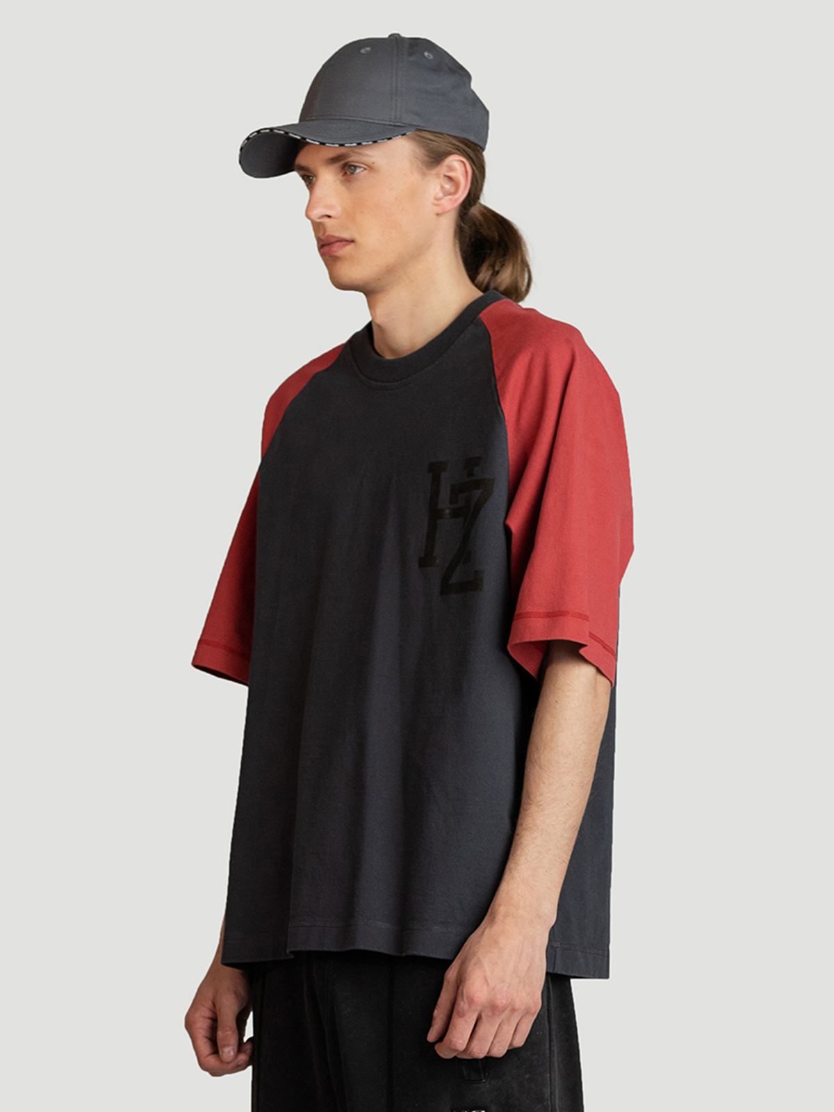 Delta Blocked Tee Dk. Grey Mix 3