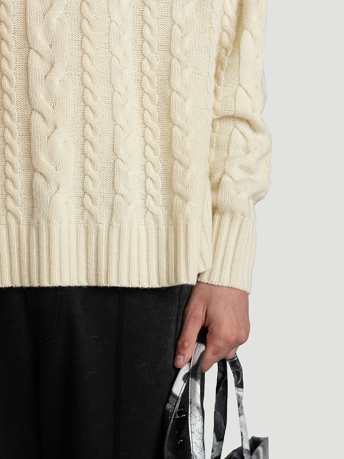 Zalik Cable Knit Ecru 3