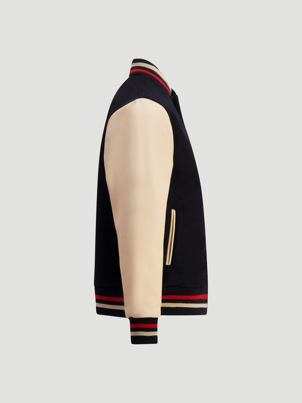 Migo Varsity Jacket Black Mix 6