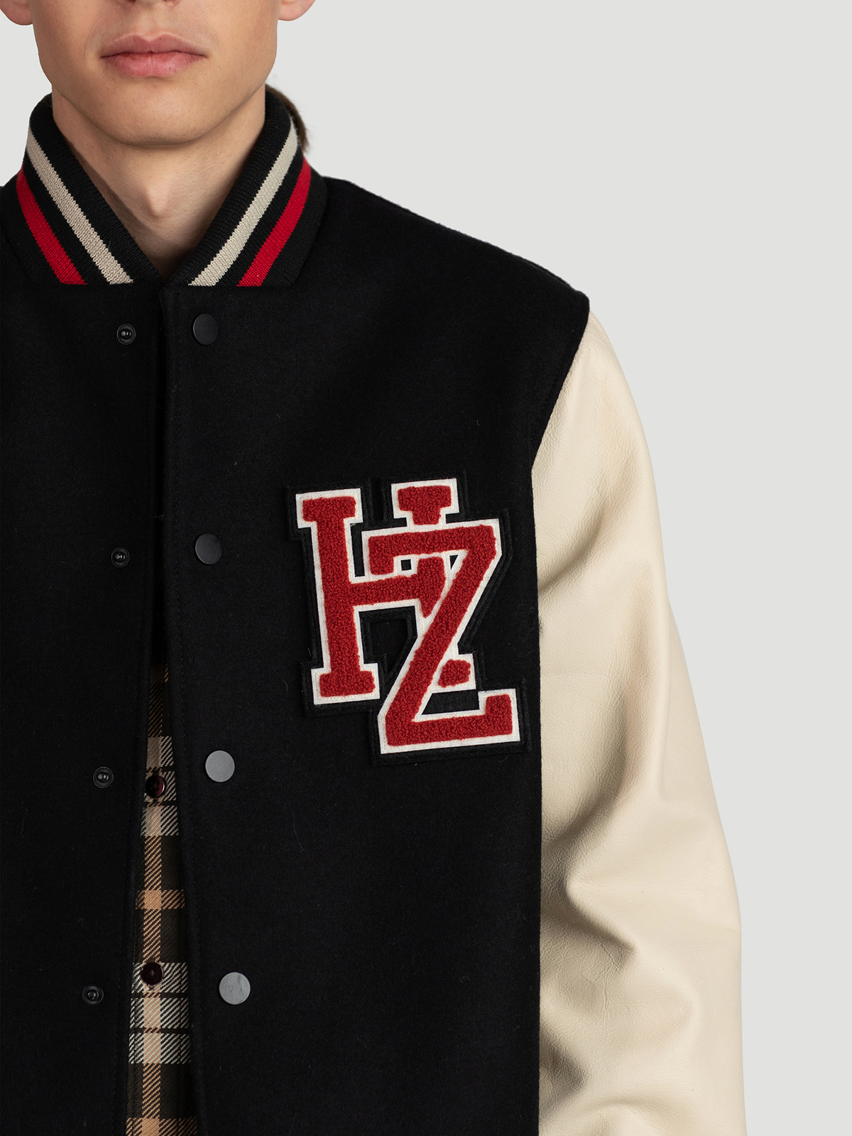 Migo Varsity Jacket Black Mix 1