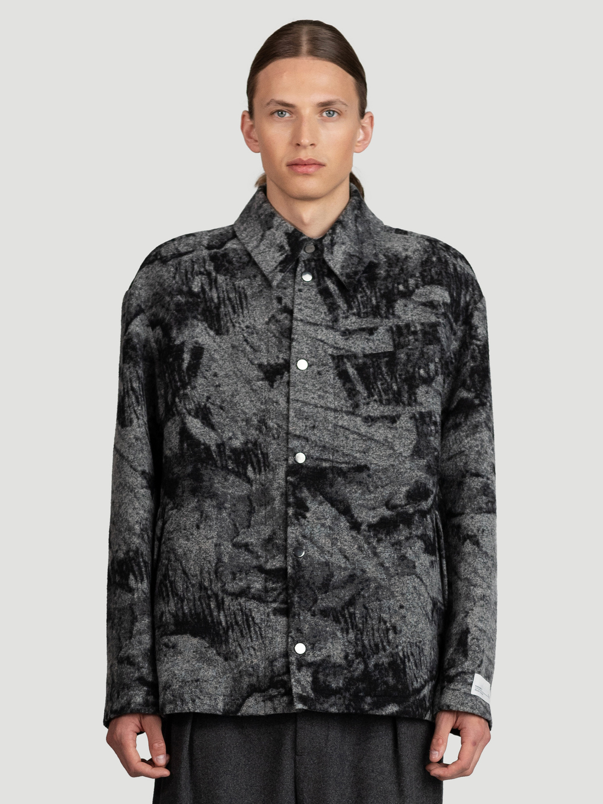 Mila Shirt Jacket Grey Mix 3
