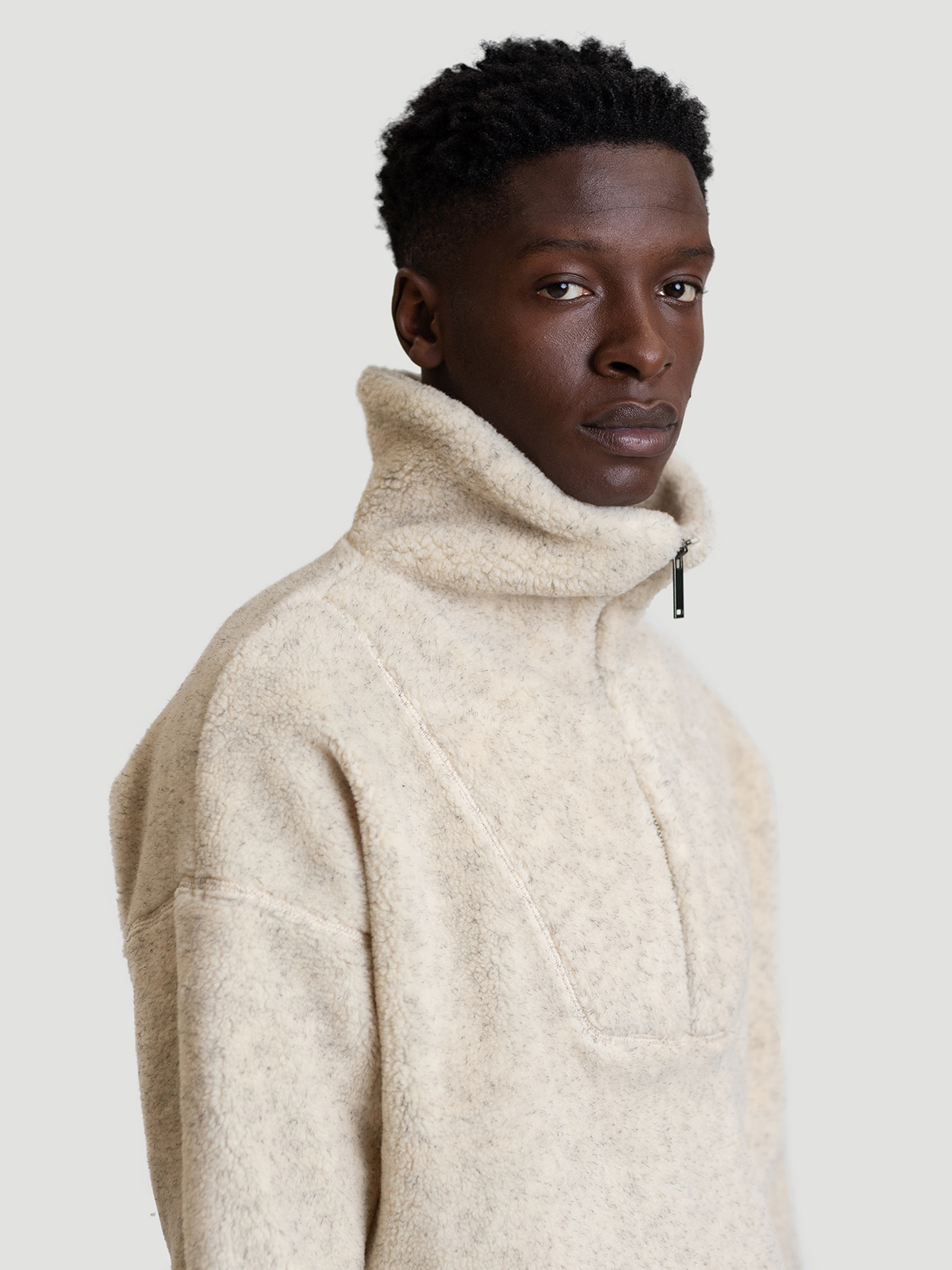 Mase Half Zip Sand Mix 2