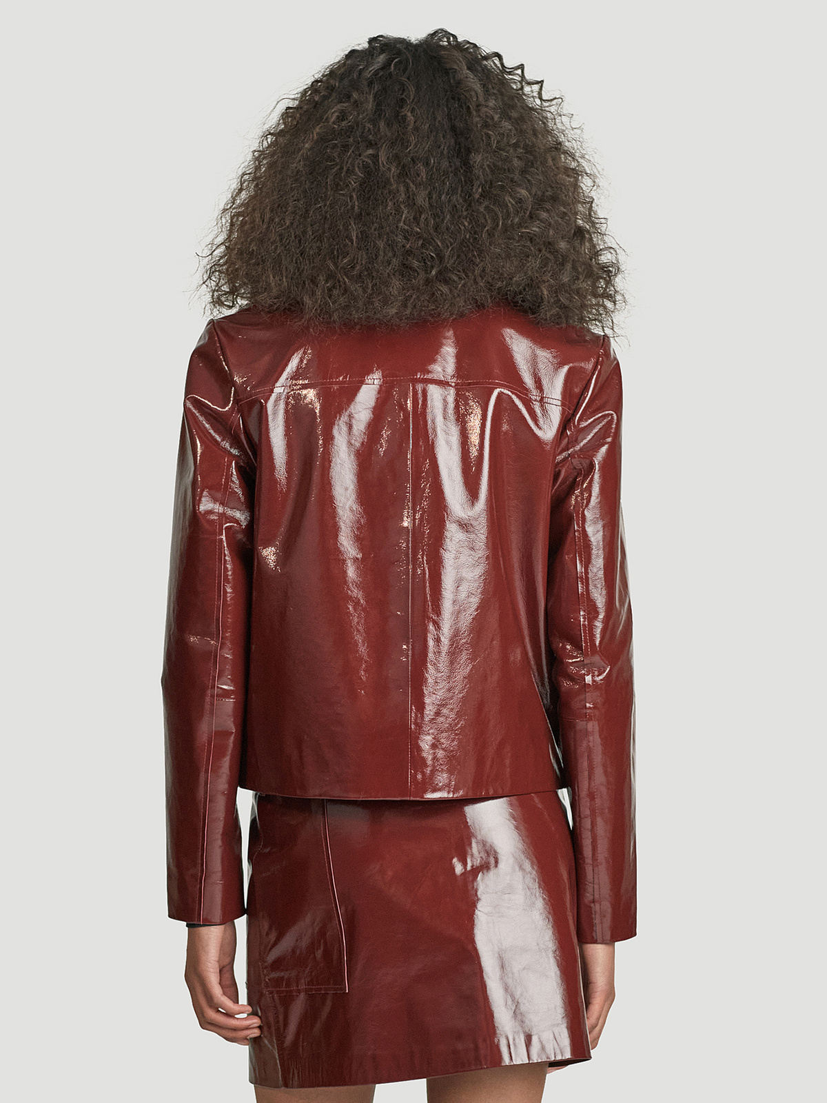 Aware Leather Jacket Dk. Red - Holzweiler