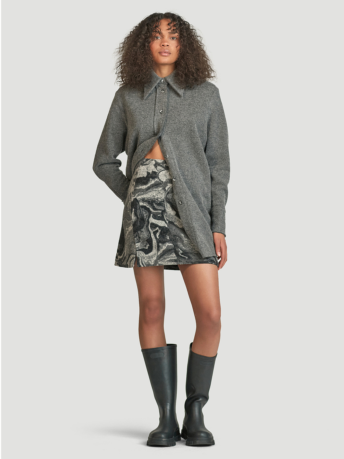 Bella Skirt Grey Mix 0