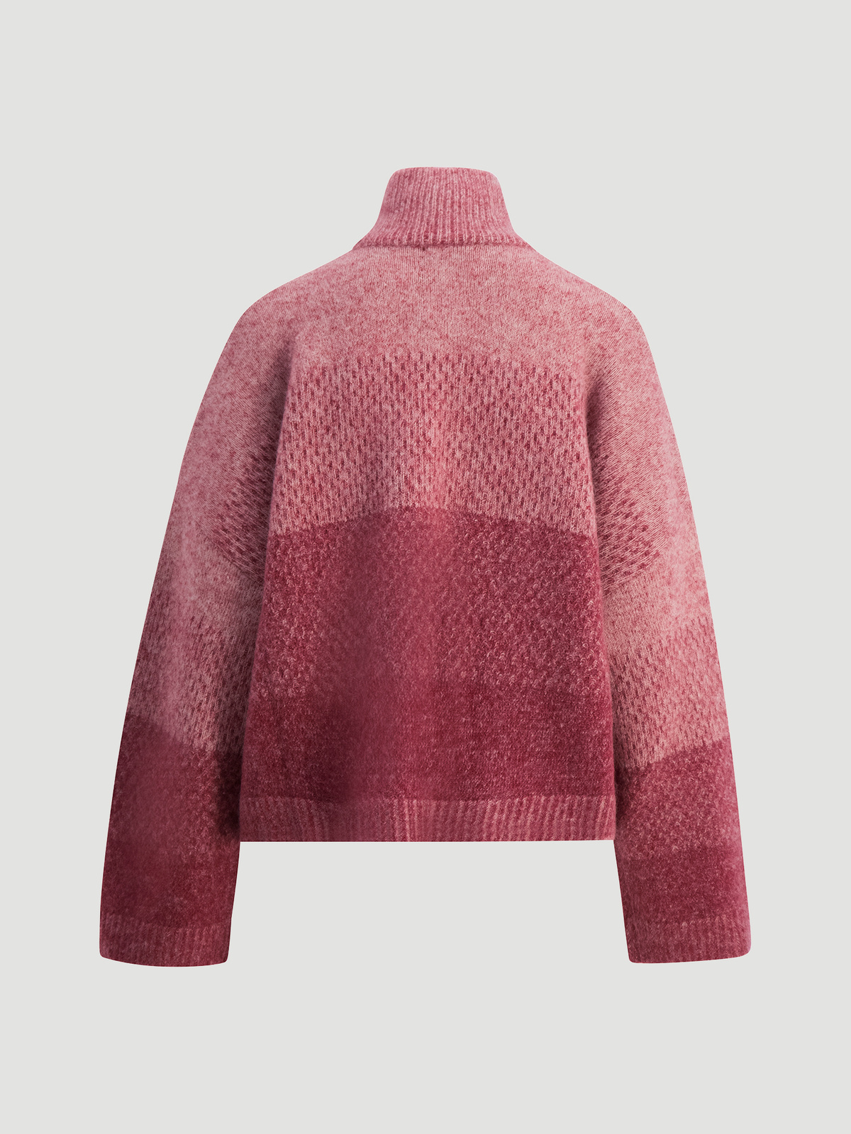 Tine Knit Cardigan Dk. Red 1