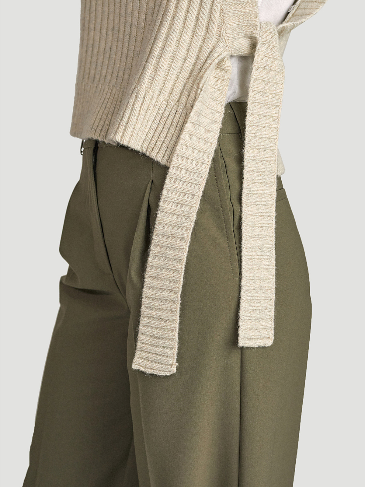 Hafjell Knit Bib Lt. Grey 2