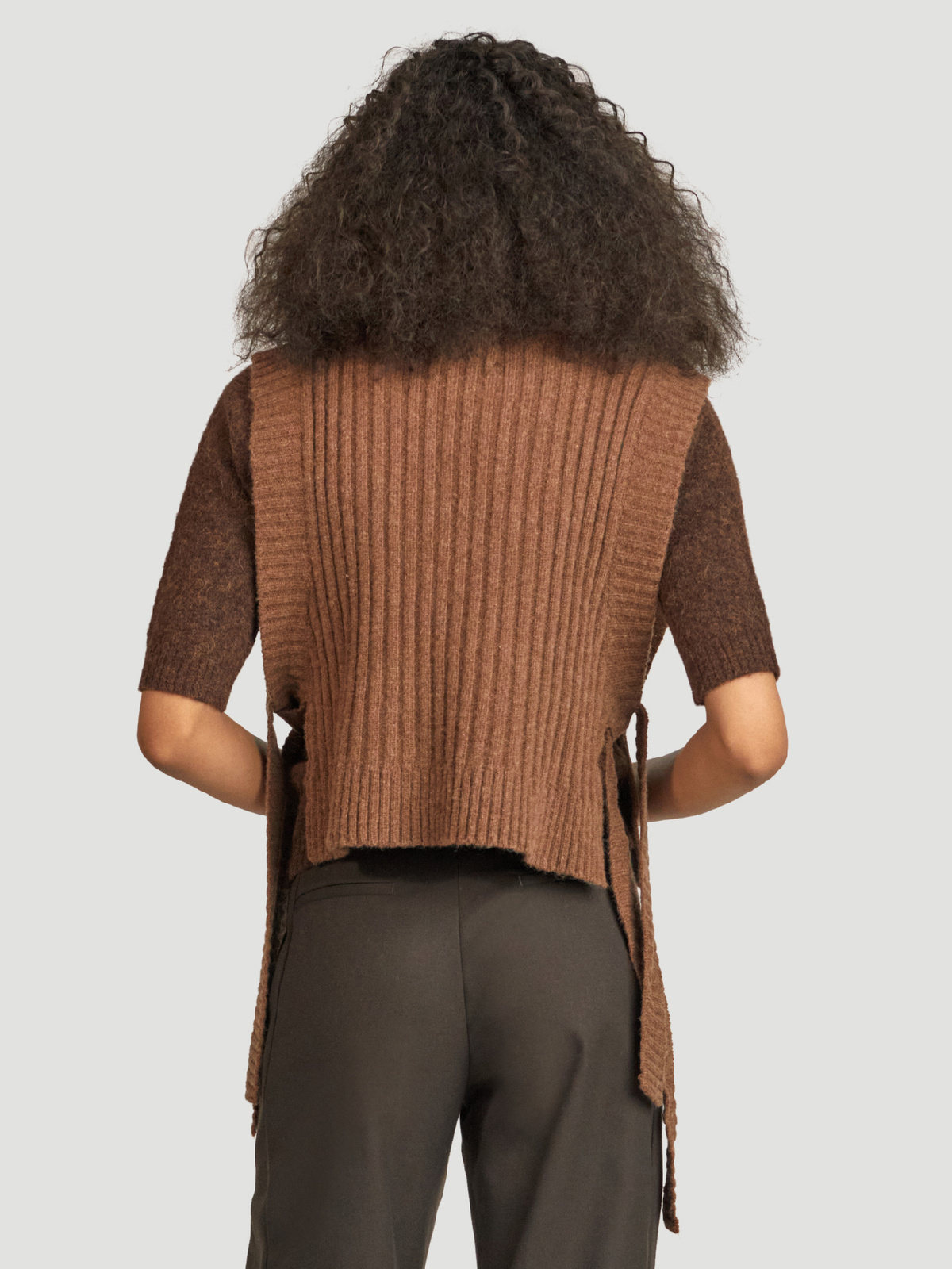 Hafjell Knit Bib Brown 4