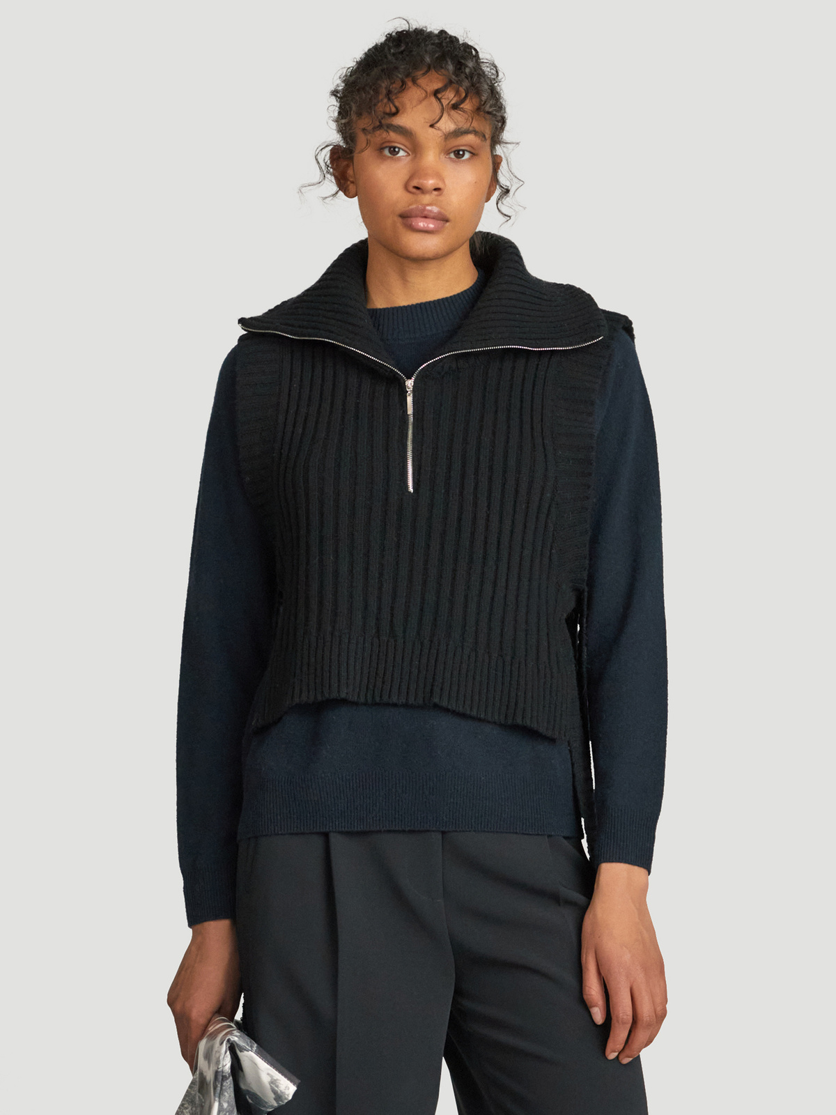 Hafjell Knit Bib Black 0