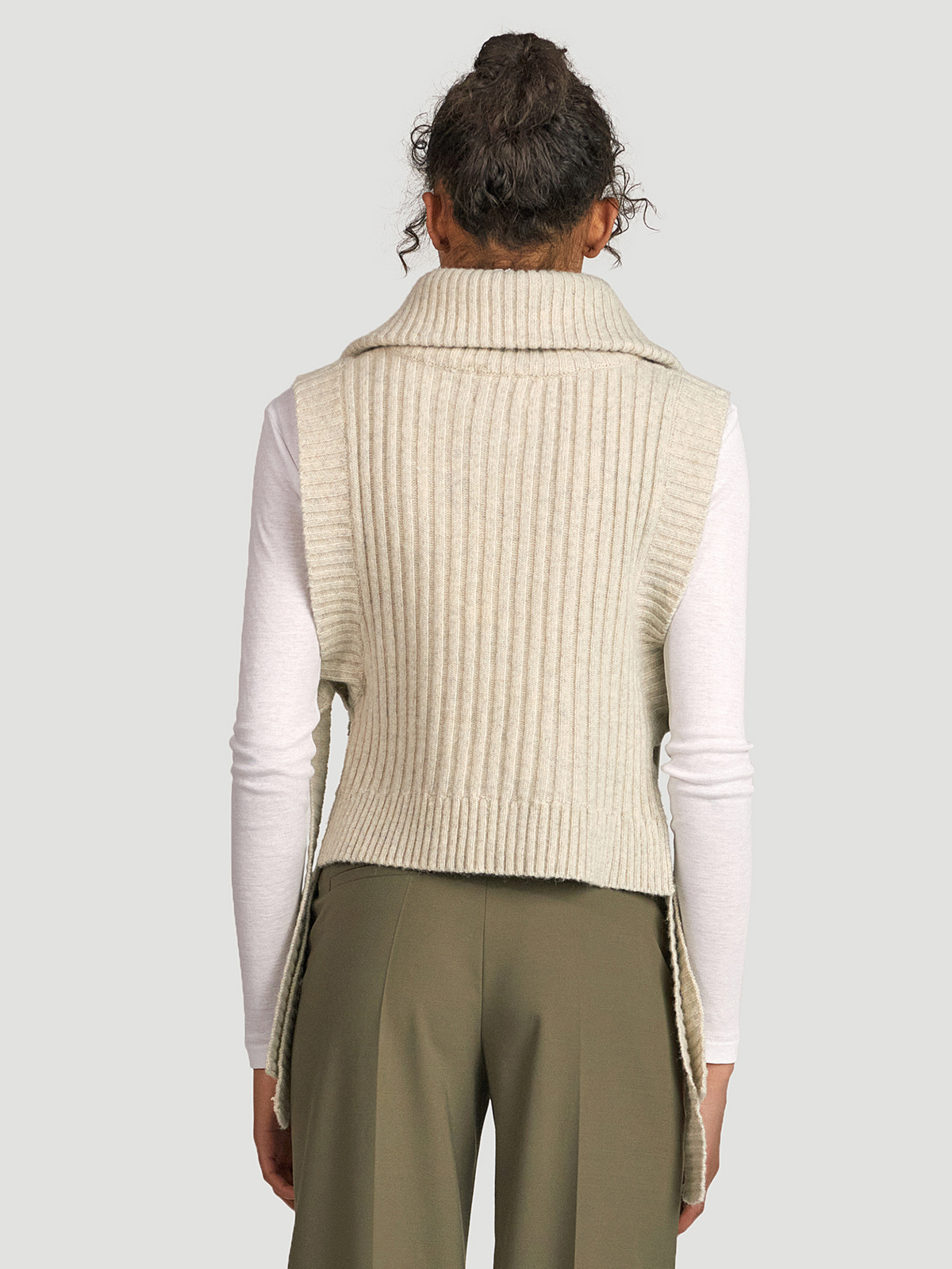 Hafjell Knit Bib Lt. Grey 4