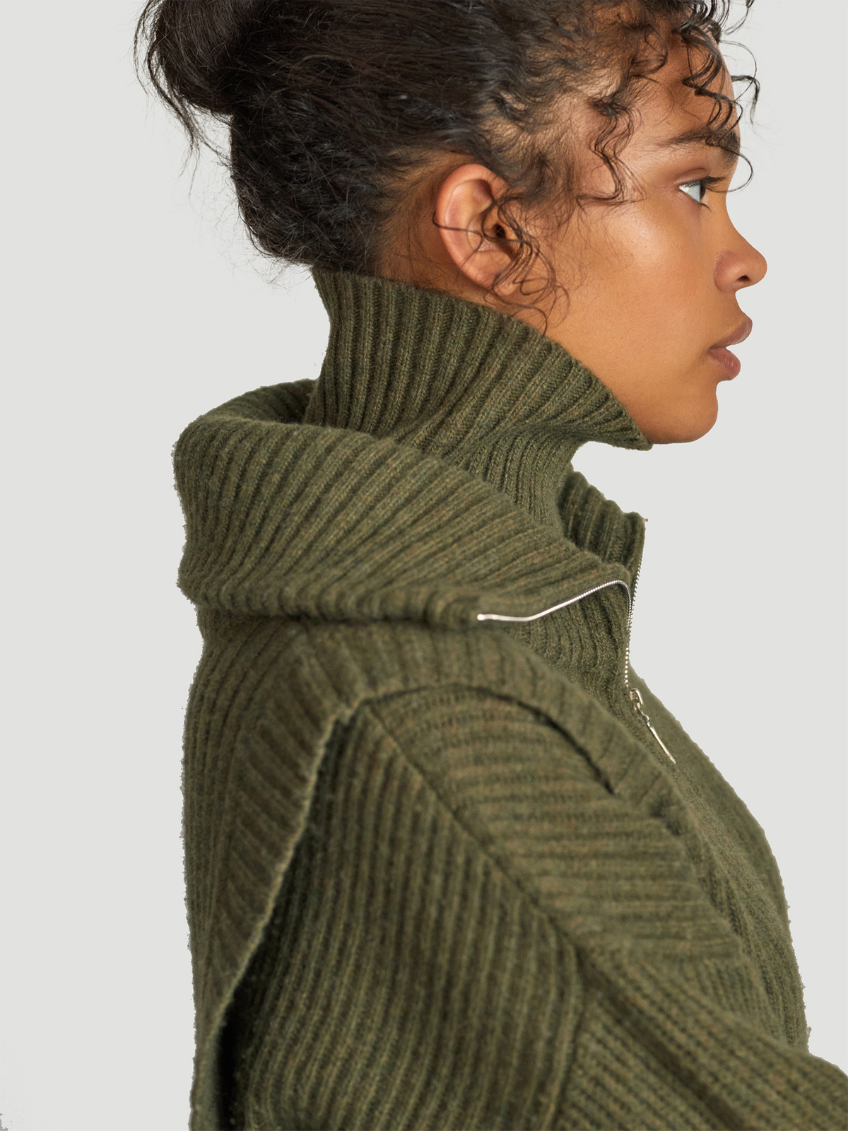 Hafjell Knit Bib Dk. Green 2